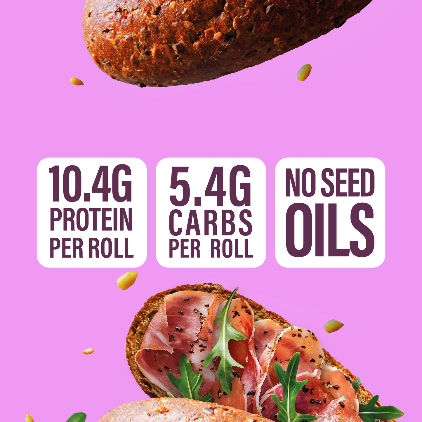 High Protein Seeded Rolls