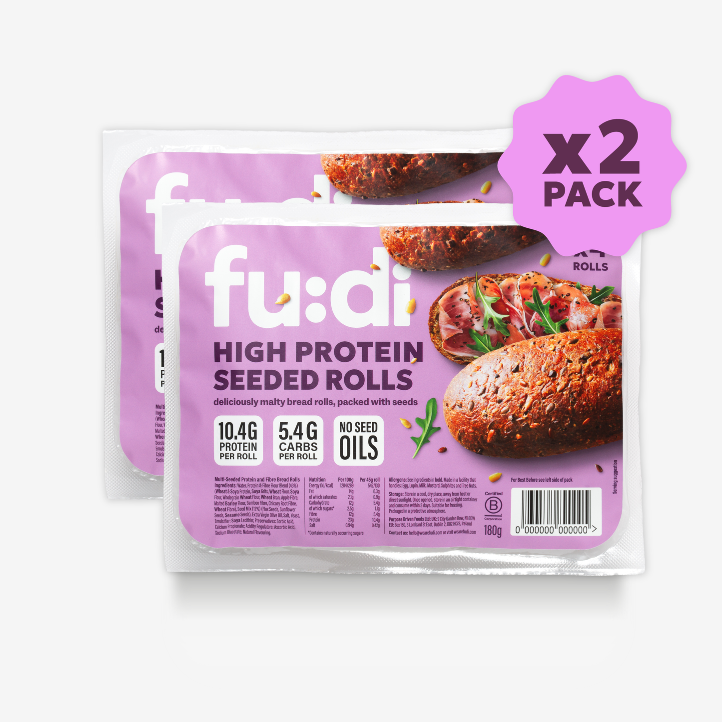 High Protein Seeded Rolls