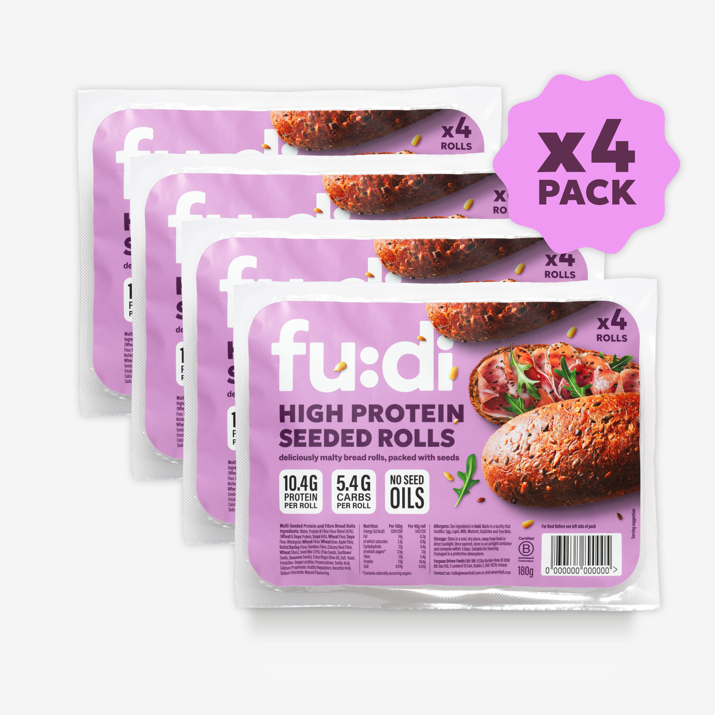 High Protein Seeded Rolls