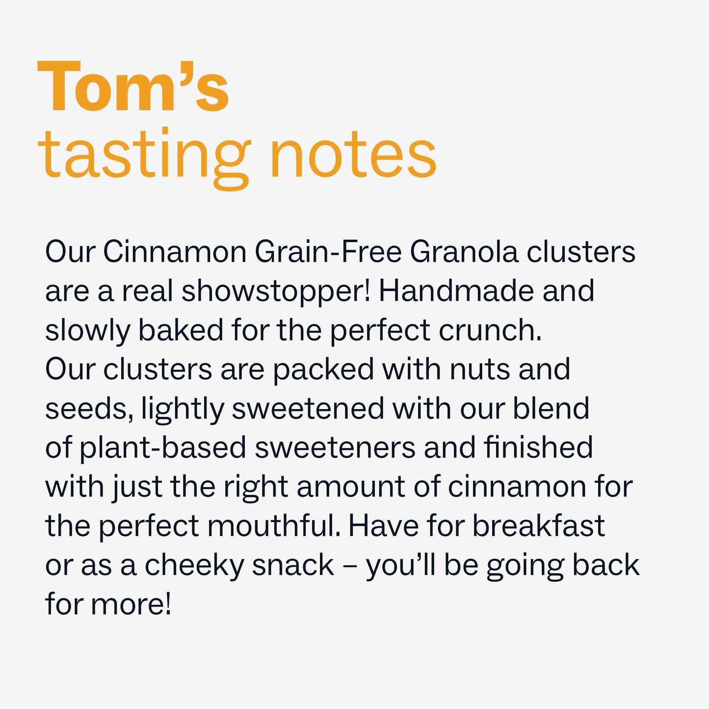 Grain-Free Granola - Cinnamon