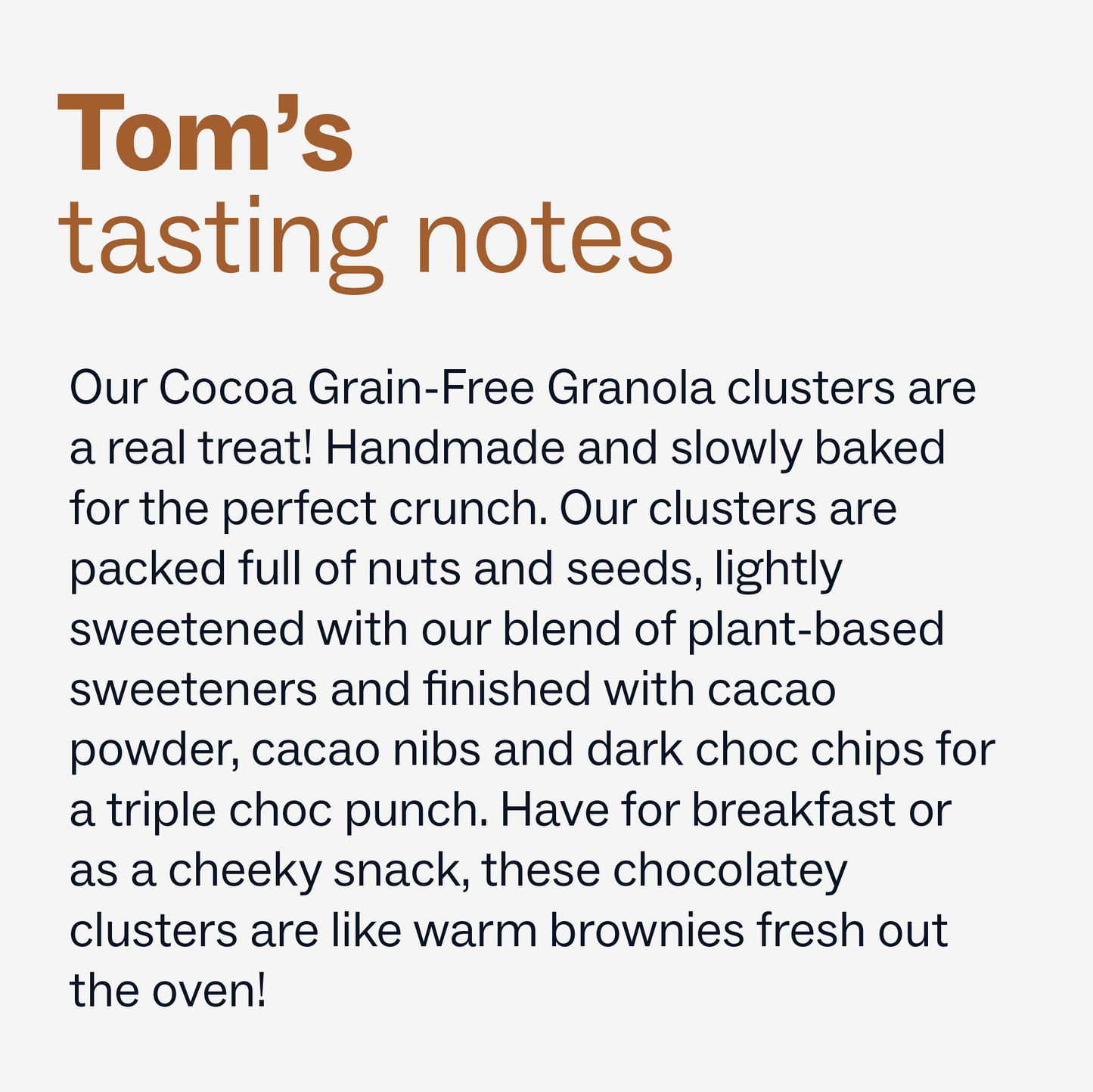 Grain-Free Granola - Cocoa