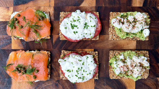 3 Topped Crispbreads for Easy "No Cook" Summer Lunches