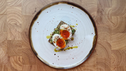 Smashed Avocado, Egg & Aleppo Chilli topped Norwegian Crispbreads