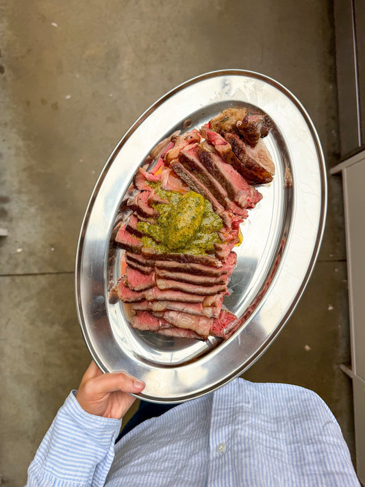 Sous Vide Prime Rib with Café de Paris Butter