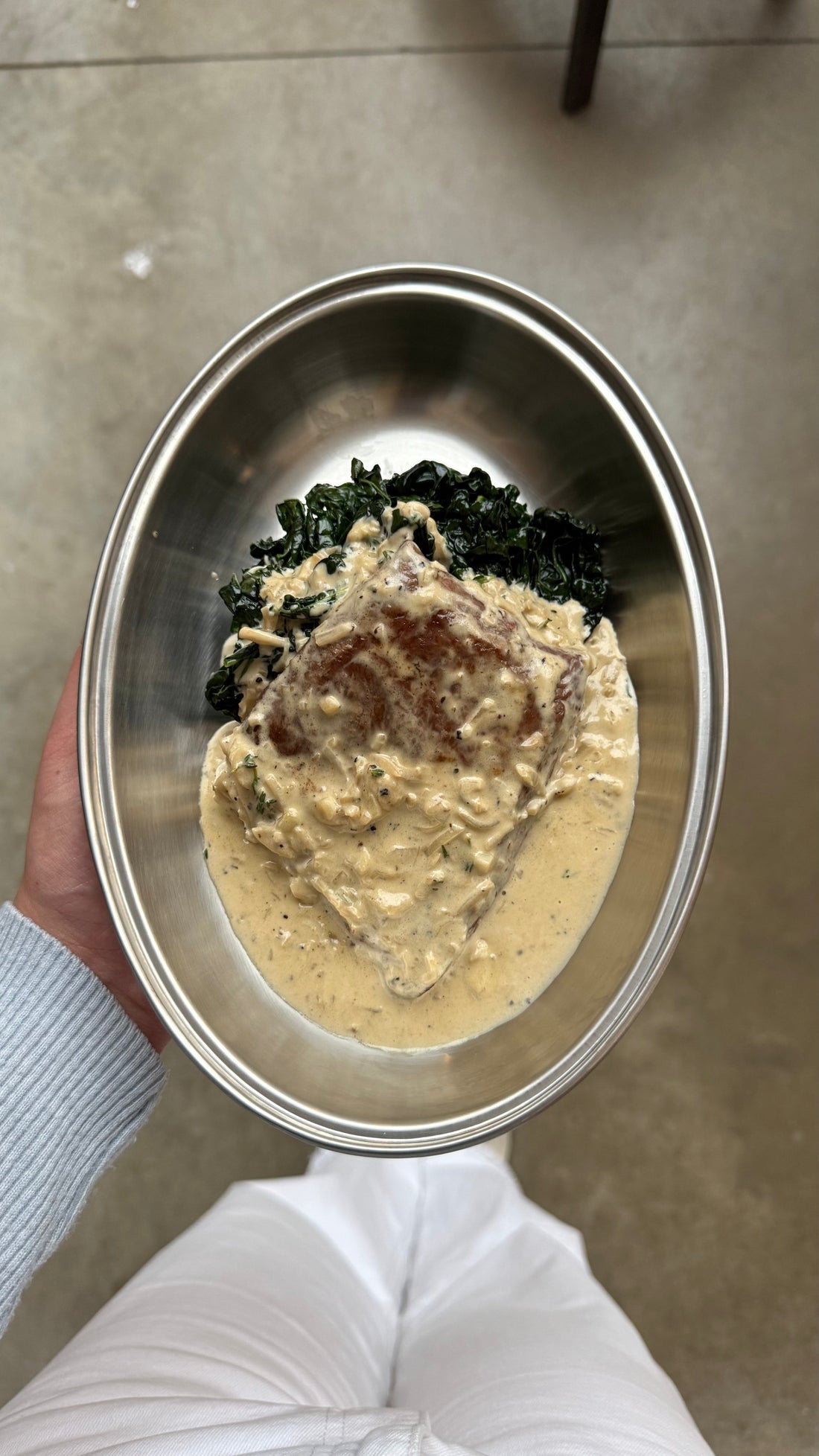 Venison Steak with Whisky Cream Sauce
