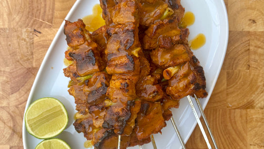 Smoky Pork Belly Skewers