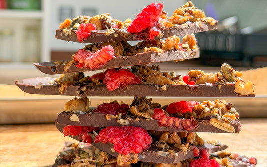 Raspberry & Granola Chocolate Bark