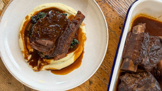 Braised Beef Short Rib with Celeriac Purée & Cavolo Nero