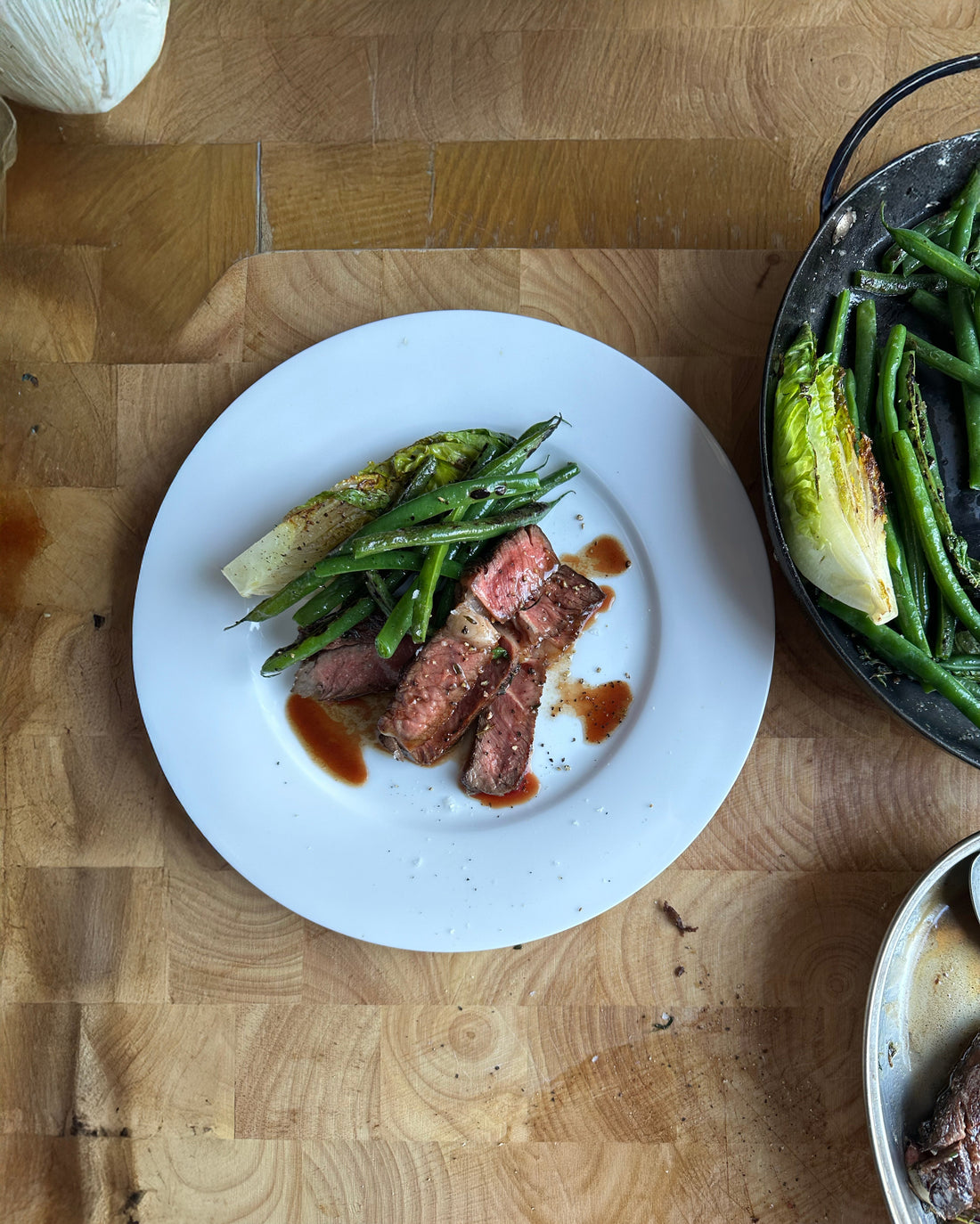 Steak & Blistered Greens