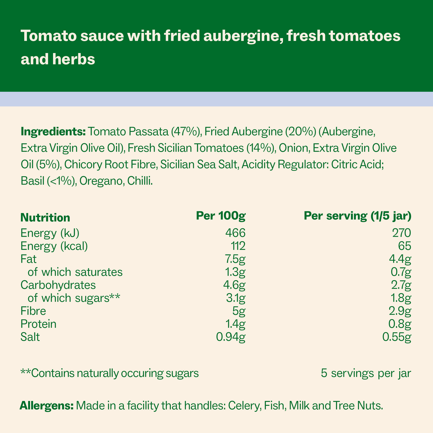 Pomodoro alla Norma Pasta Sauce