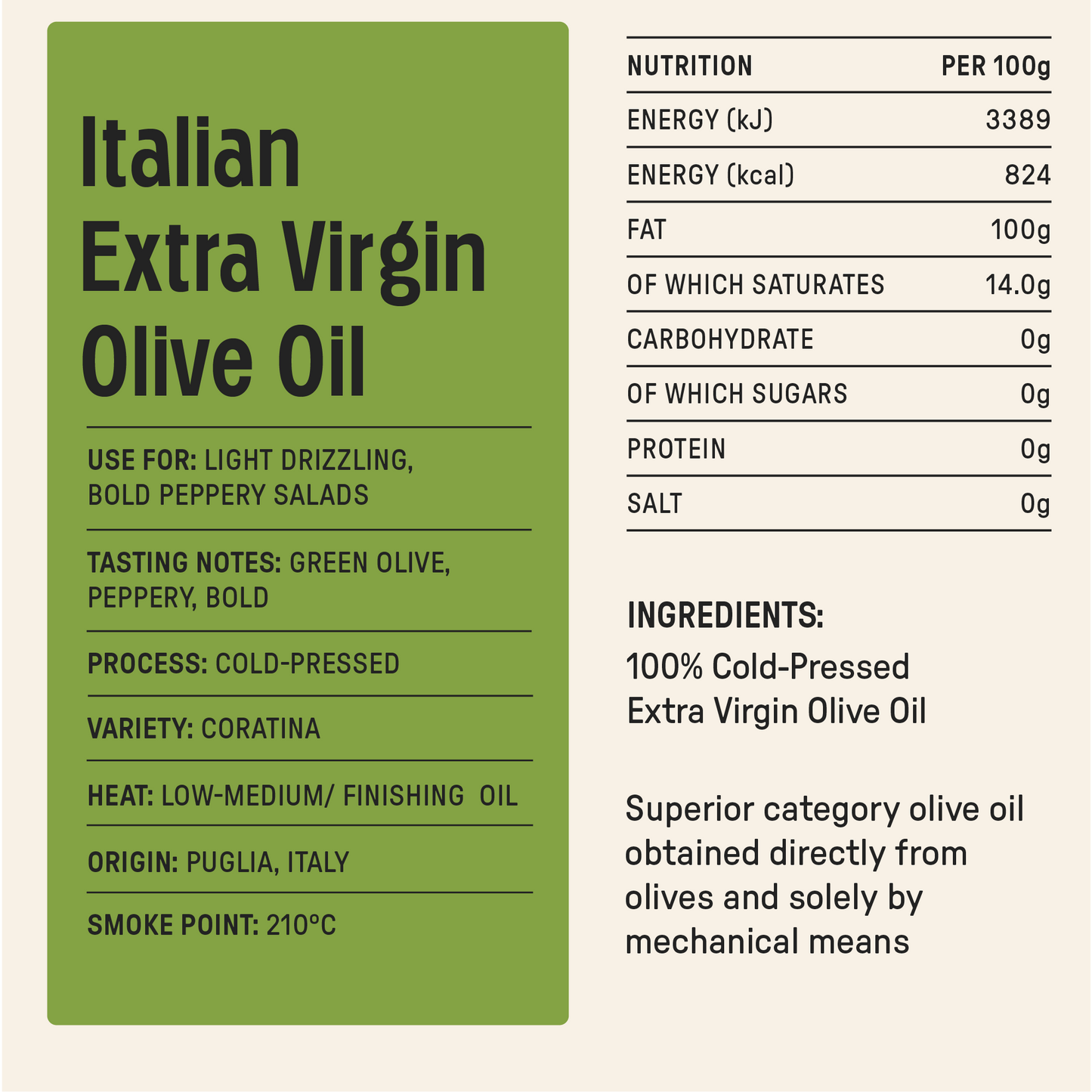 Italian Extra Virgin Olive Oil Squeezy 500ml