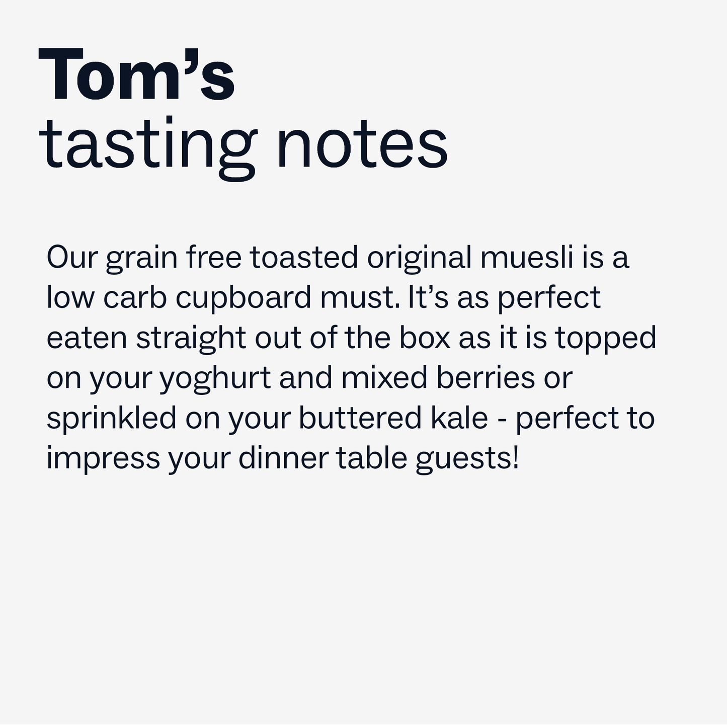 Grain-Free Toasted Muesli - Original