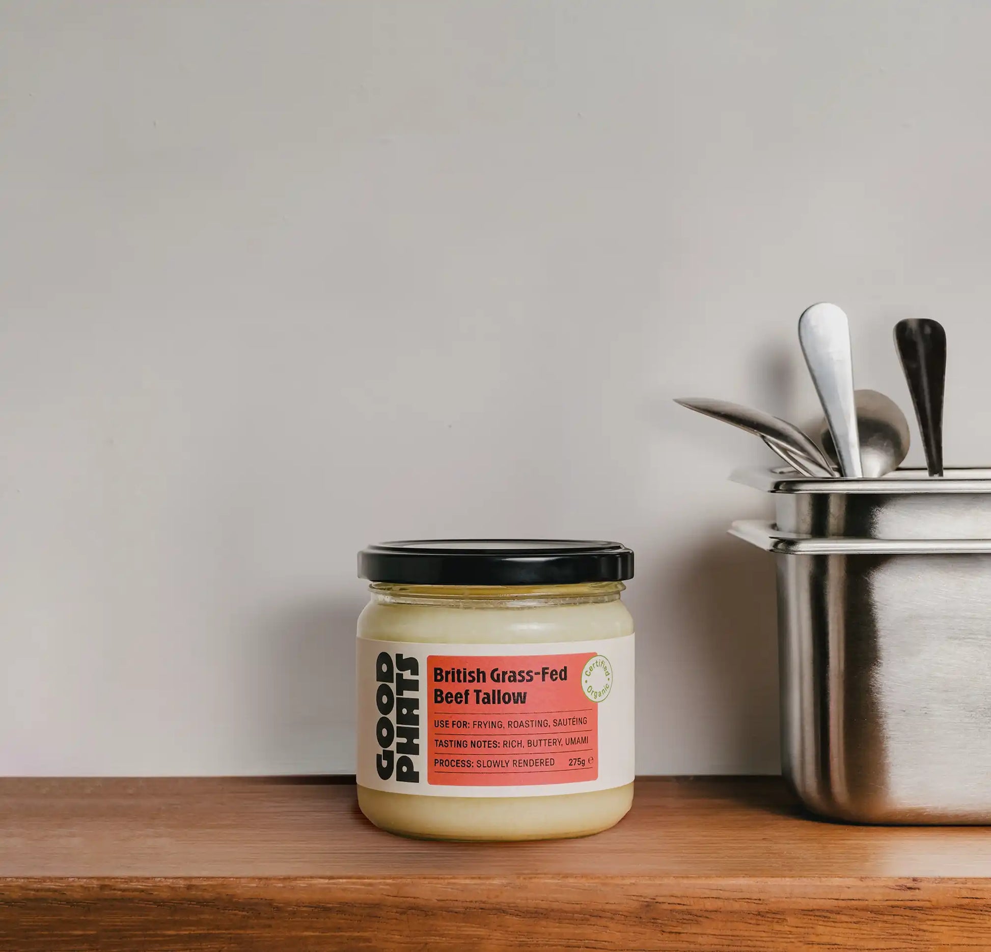 Organic British Grass-Fed Beef Tallow 275g