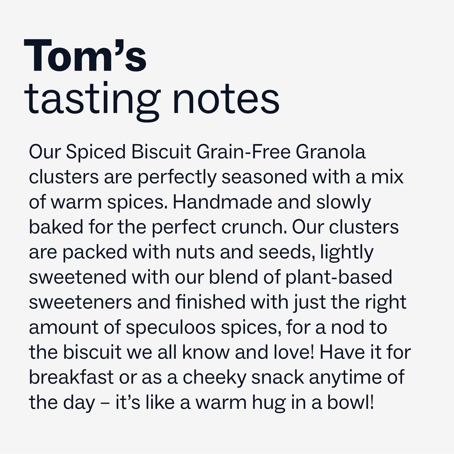 Grain-Free Granola - Spiced Biscuit - Limited Edition Festive Special