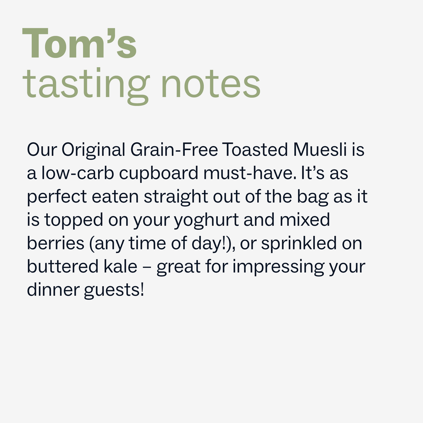 Grain-Free Toasted Muesli - Original